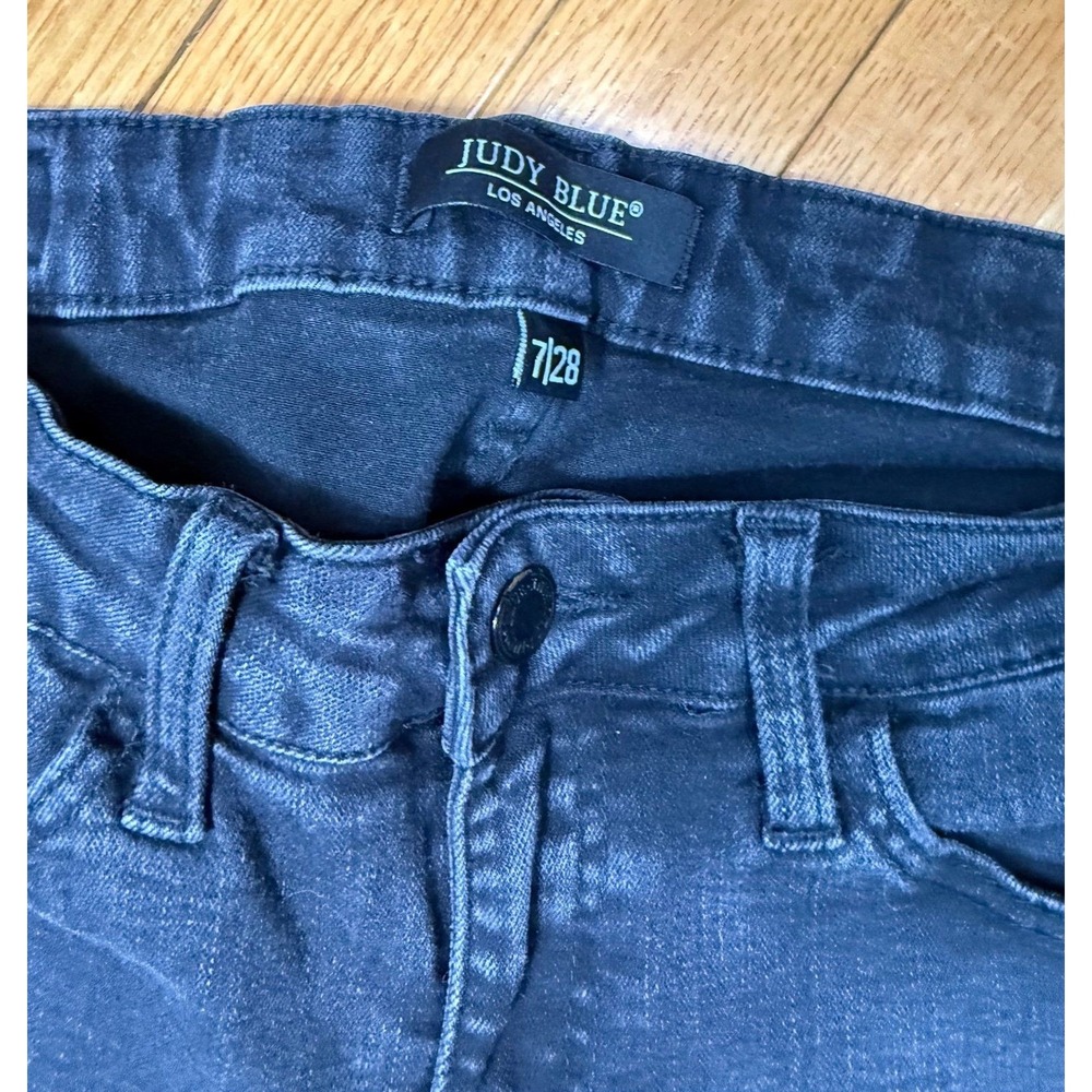 Judy Blue Womens High Waisted Skinny Jeans Black Wash JB8883 Size 7/28 - Picture 4 of 7